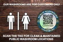 Load image into Gallery viewer, Lunenburg Public Washroom Map Sign