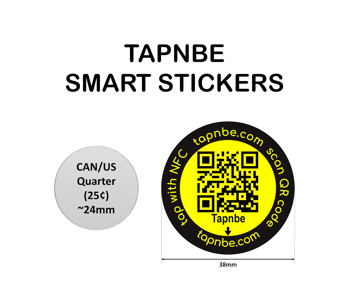 Smart Stickers (3 per pkg) – Tapnbe